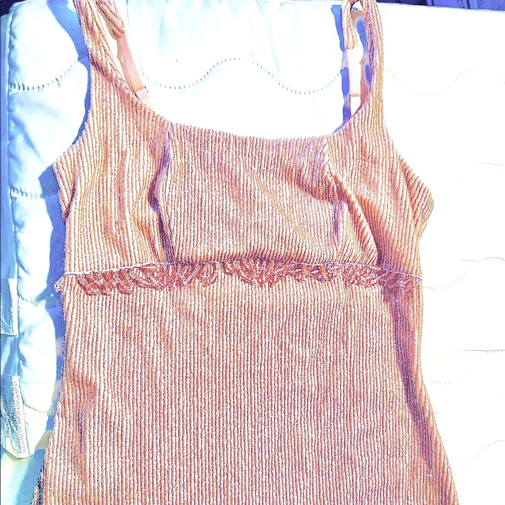 Betsey Johnson pale pink/ silver dress size M